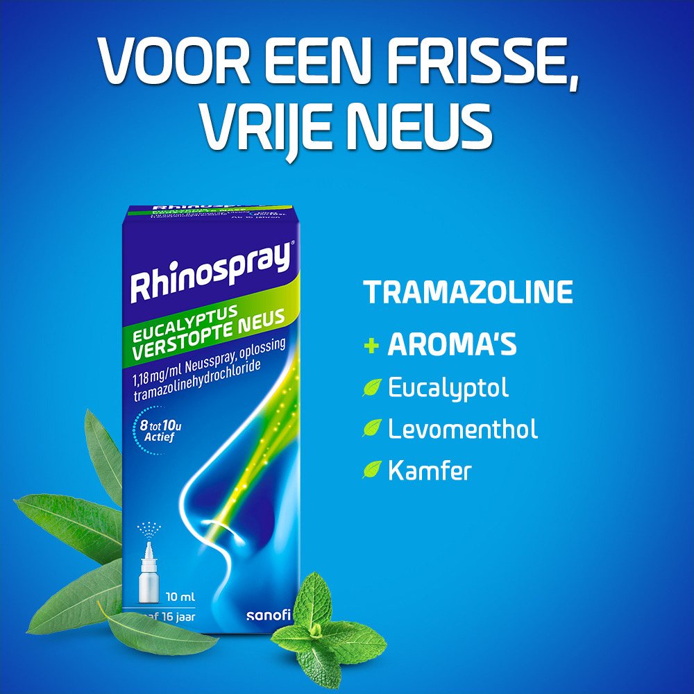 Rhinospray+Eucalyptus Verstopte Neus Neusspray 1,18mg/ml 10ml