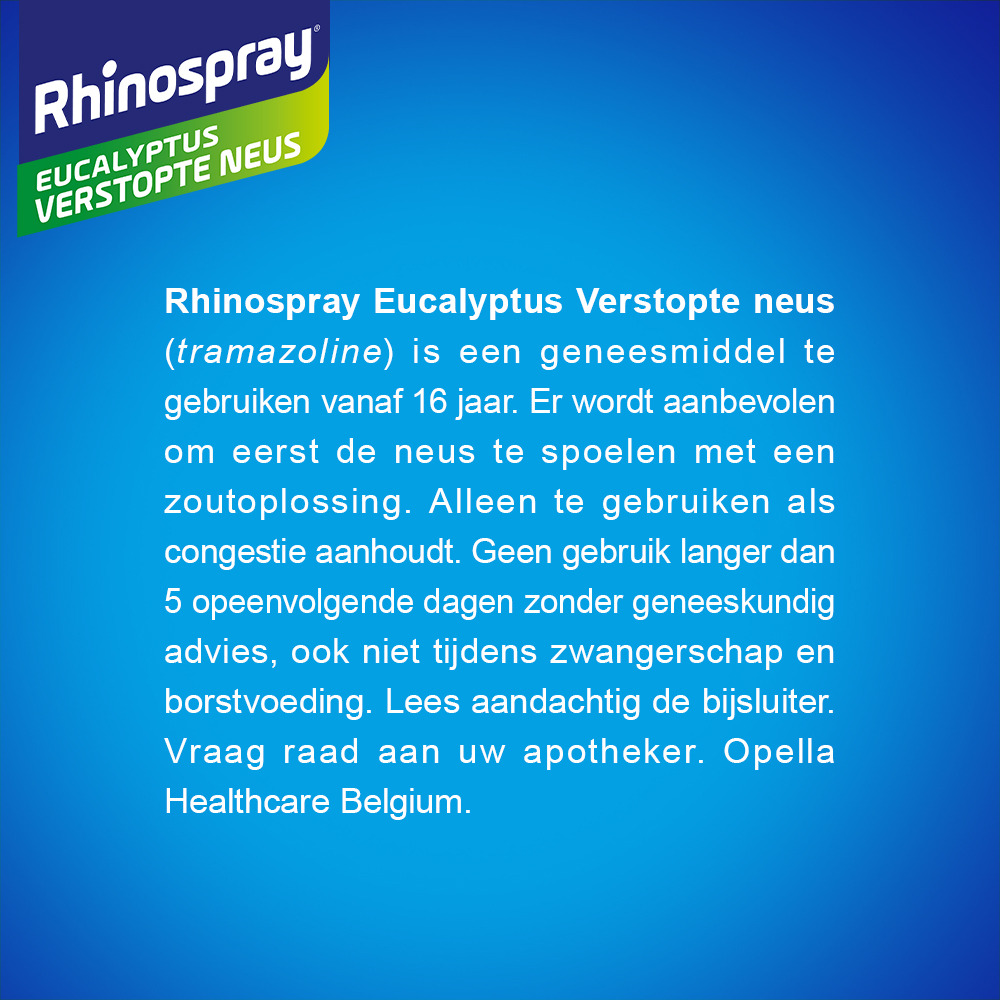 Rhinospray+Eucalyptus Verstopte Neus Neusspray 1,18mg/ml 10ml