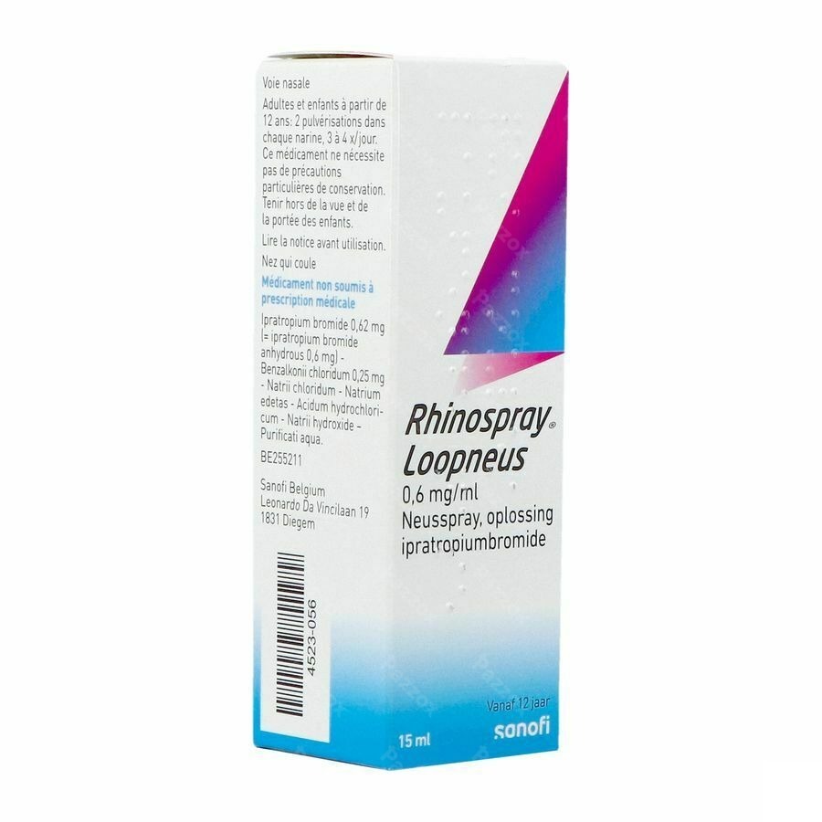 Rhinospray Loopneus 0,6mg/ml Neusspray Oplossing 15ml