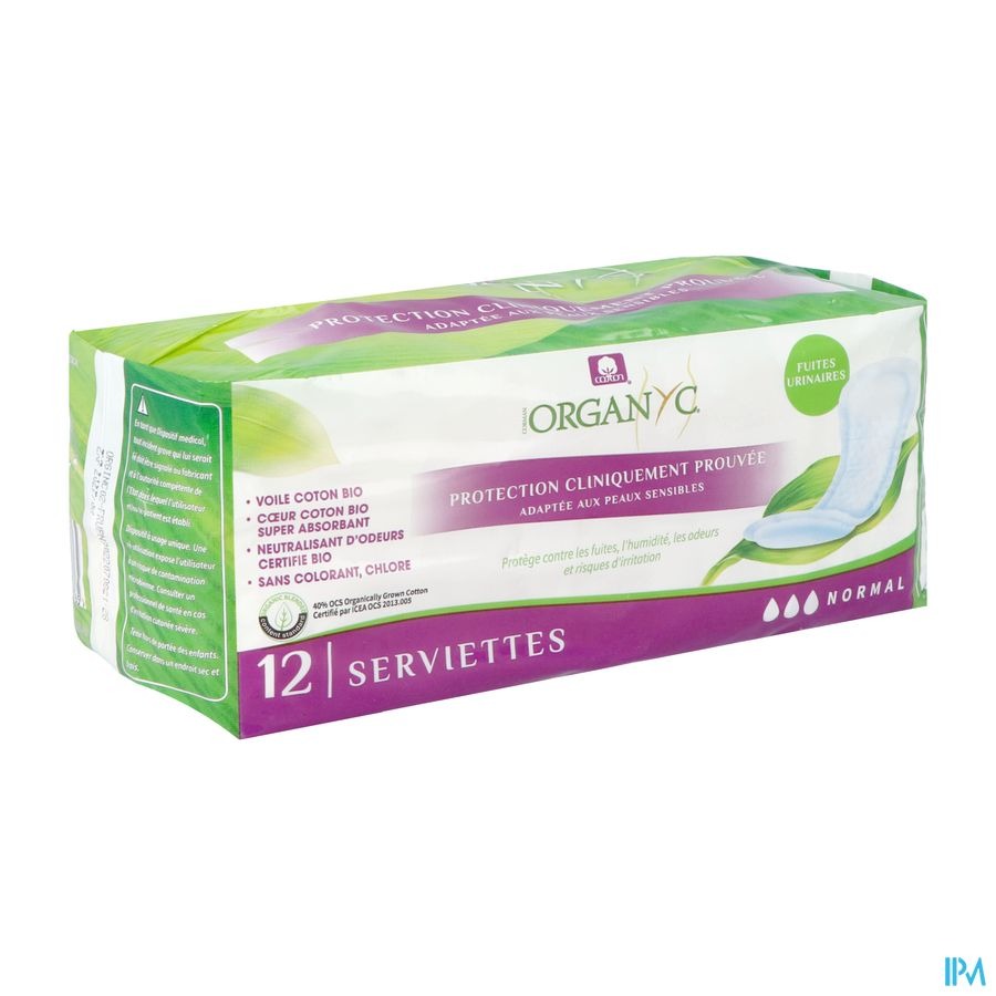 Organyc Verband Urineverlies Normaal 12