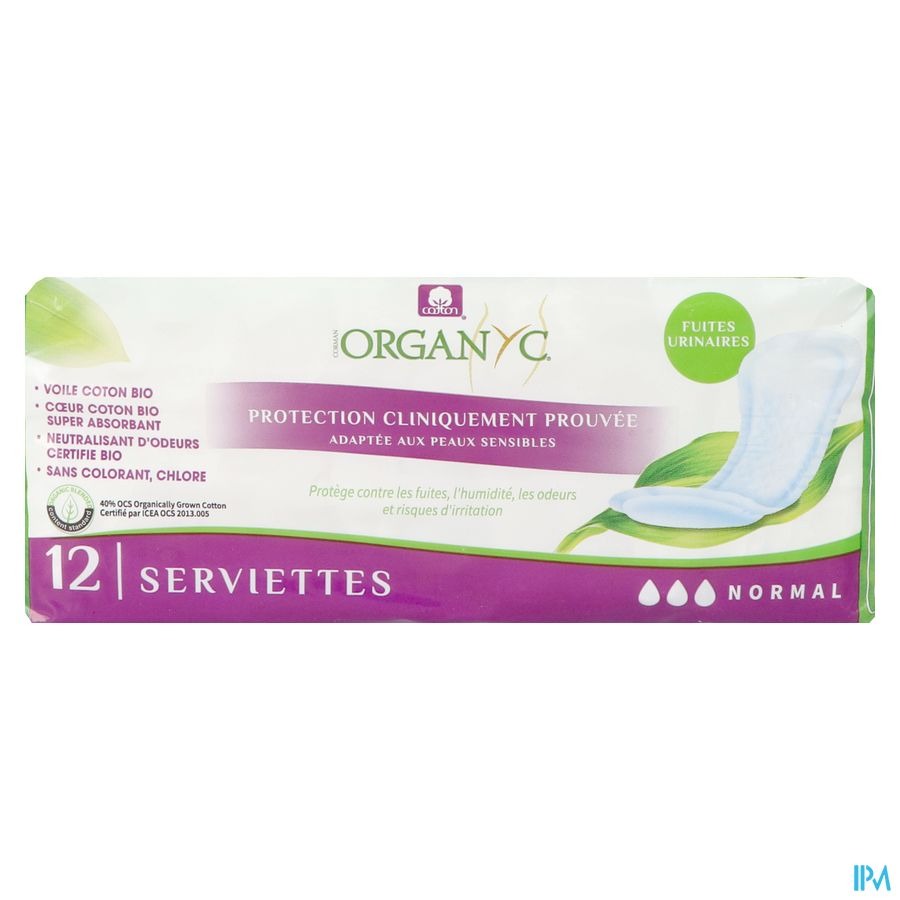 Organyc Verband Urineverlies Normaal 12