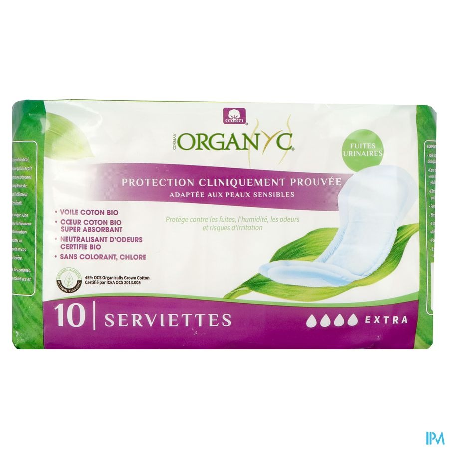 Organyc Verband Urineverlies Extra 10