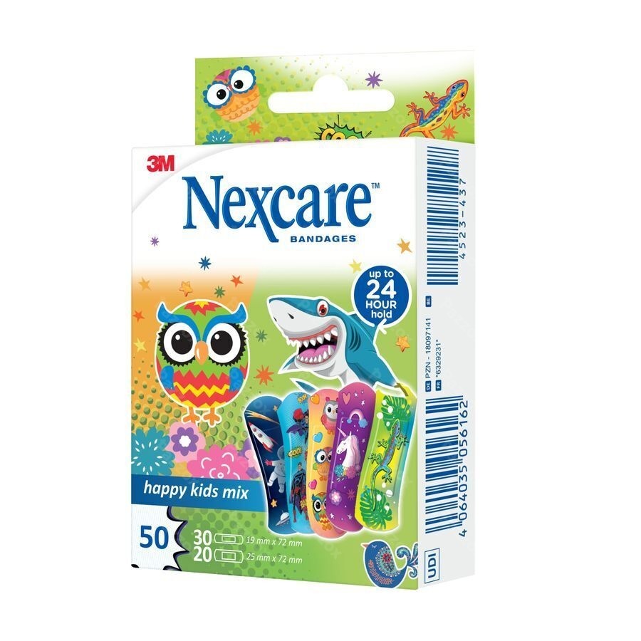 Nexcare 3m Happy Kids Mix Pleister 50 N3-50-2p