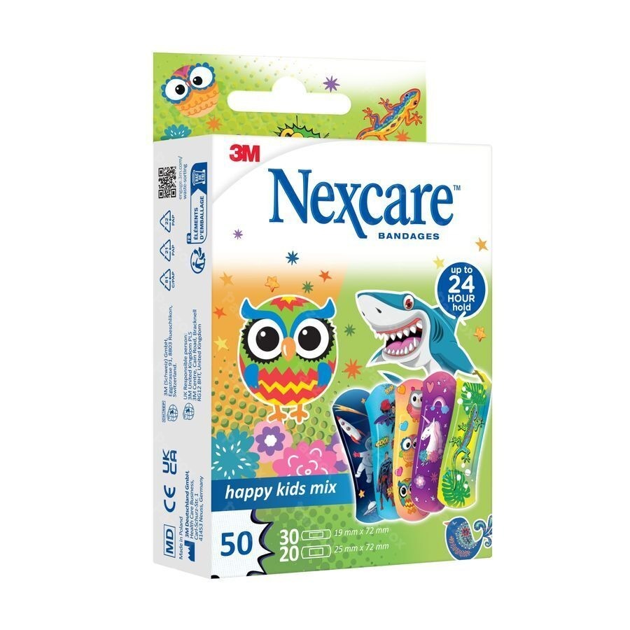 Nexcare 3m Happy Kids Mix Pleister 50 N3-50-2p
