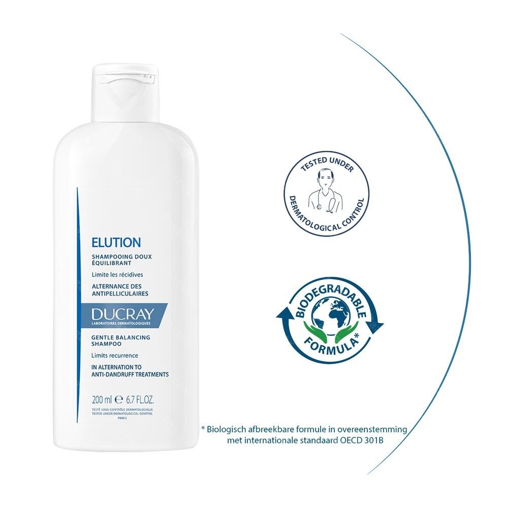 Ducray Elution Zachte Evenwichtherstellende Shampoo 400ml