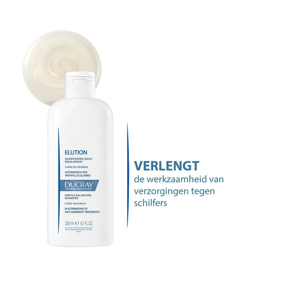 Ducray Elution Zachte Evenwichtherstellende Shampoo 400ml