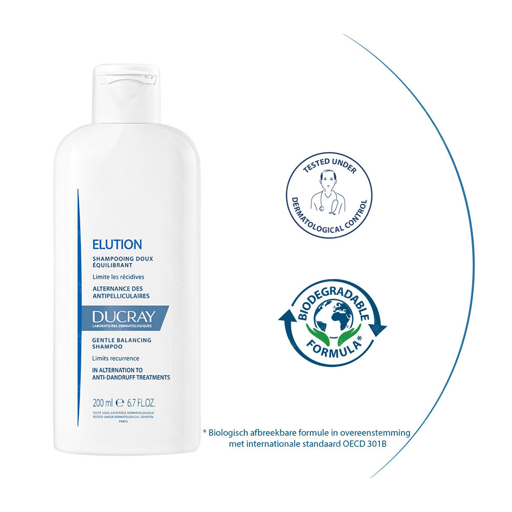 Ducray Elution Zachte Evenwichtherstellende Shampoo 400ml