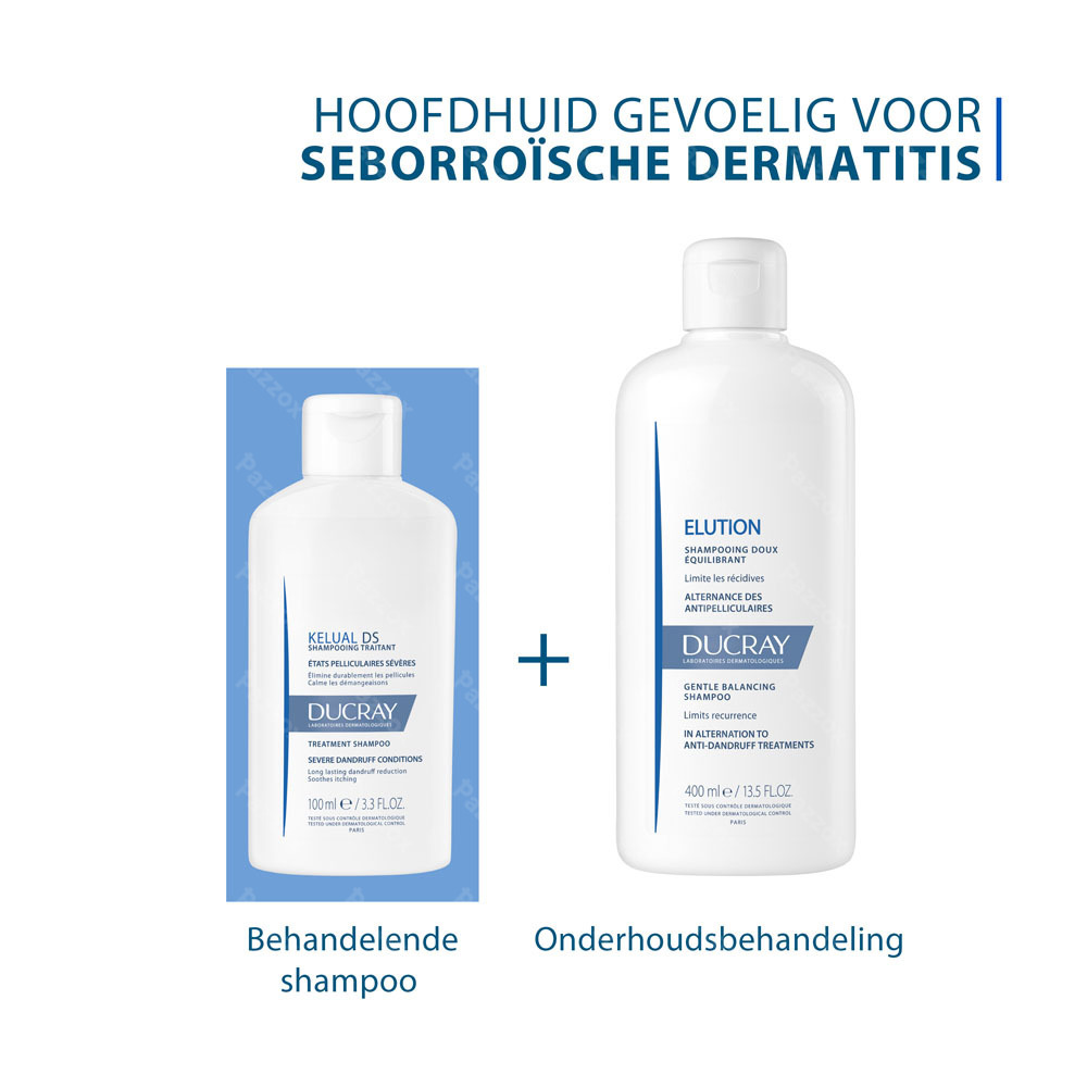 Ducray Elution Zachte Evenwichtherstellende Shampoo 400ml