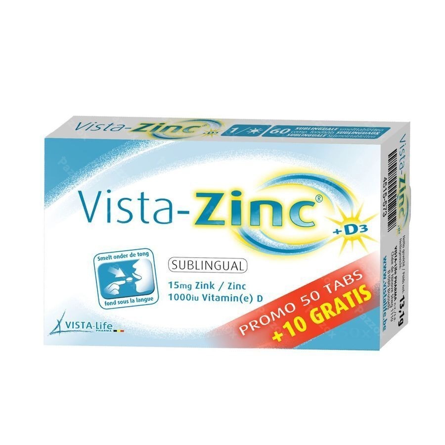 Vista Zinc Smelttabletten 50+10 Gratis
