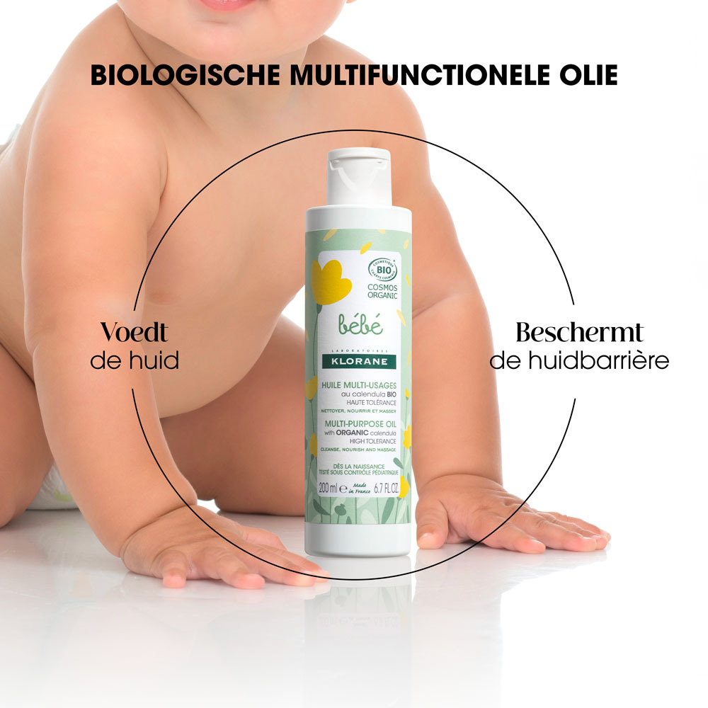 Klorane Bb Olie Multifunctioneel Bio 200ml