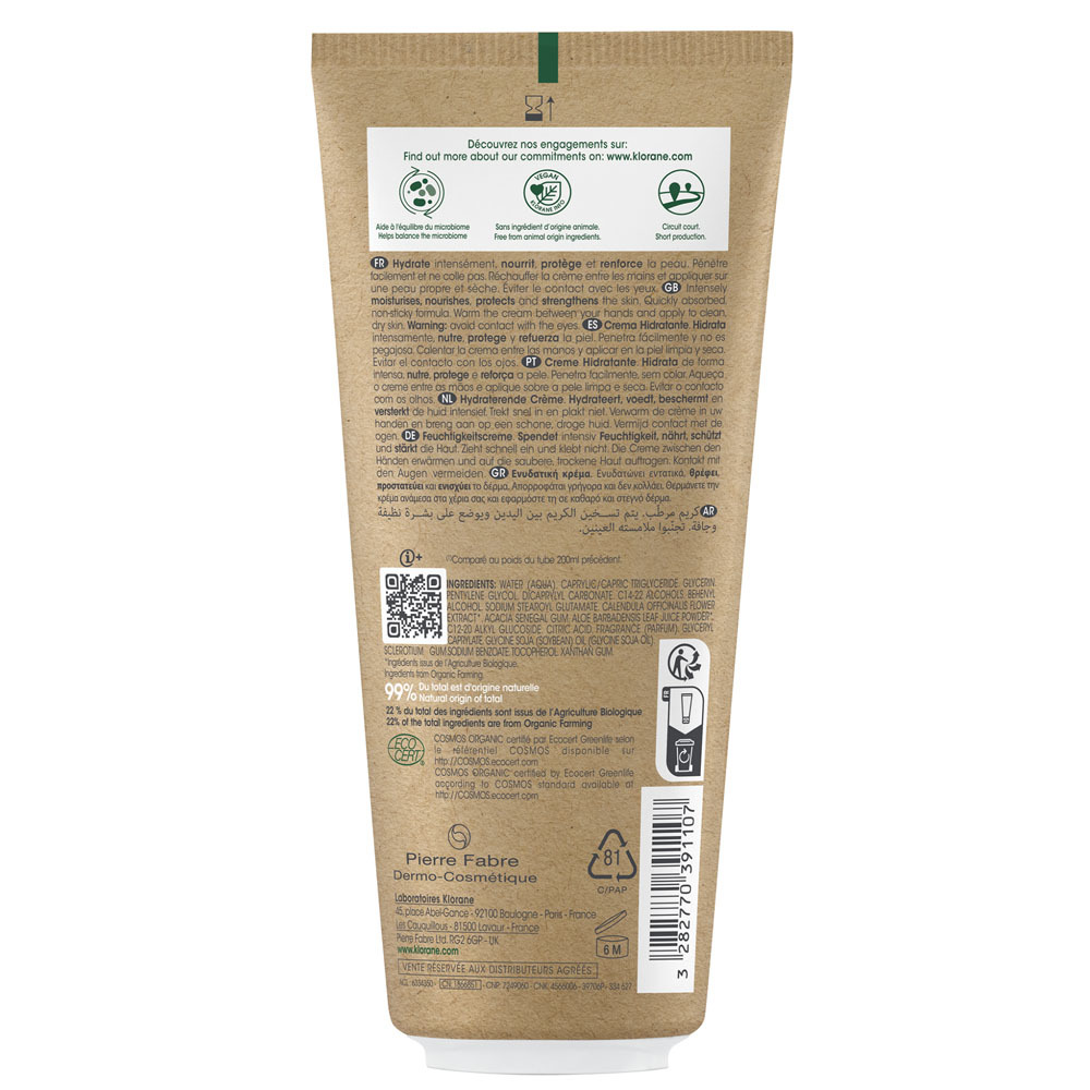 Klorane Bb Hydraterende Creme Bio 200ml