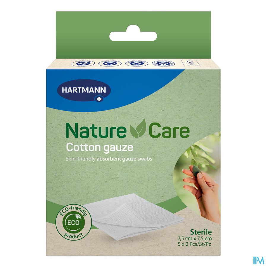 Nature Care (PH) Gaaskompress Katoen 10 stuks
