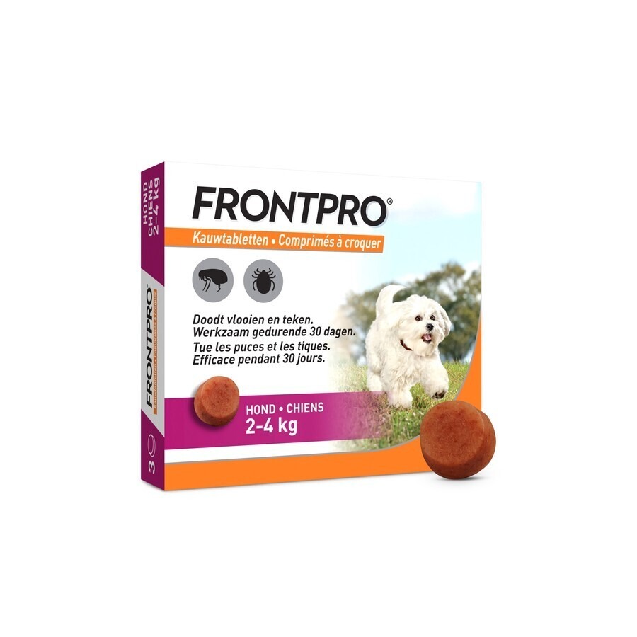 Frontpro 11mg Hond 2-4kg 3 Kauwtabletten
