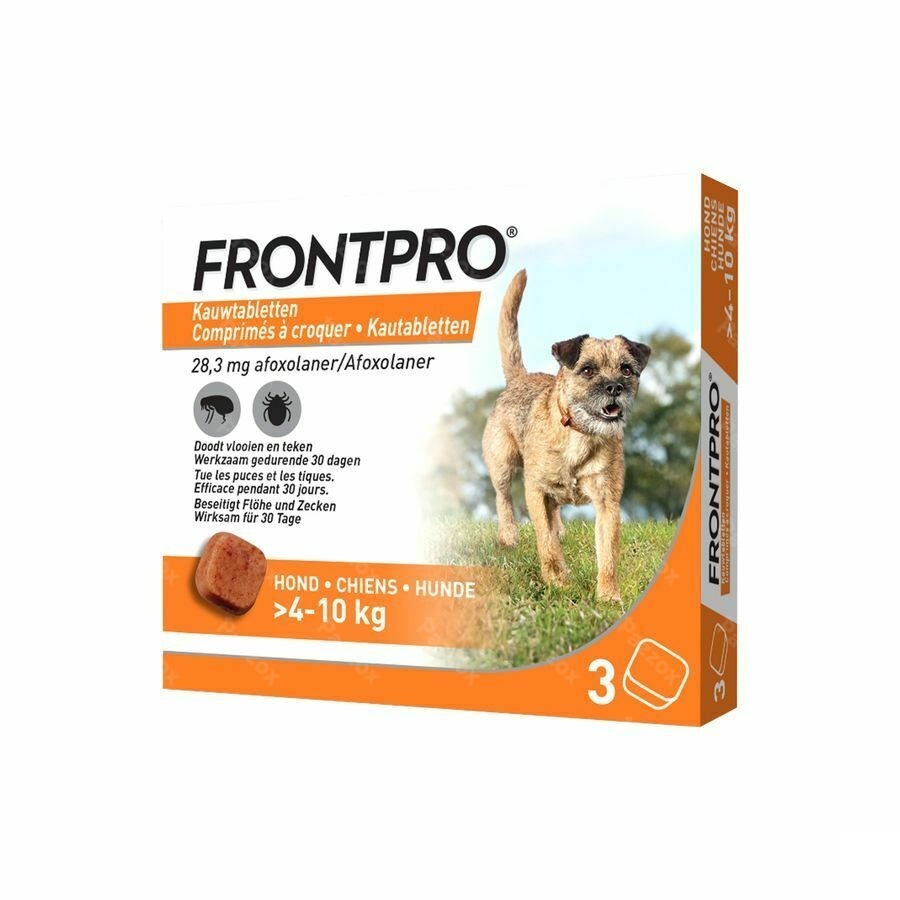 Frontpro 28mg Hond 4-10 Kg 3 Kauwtabletten