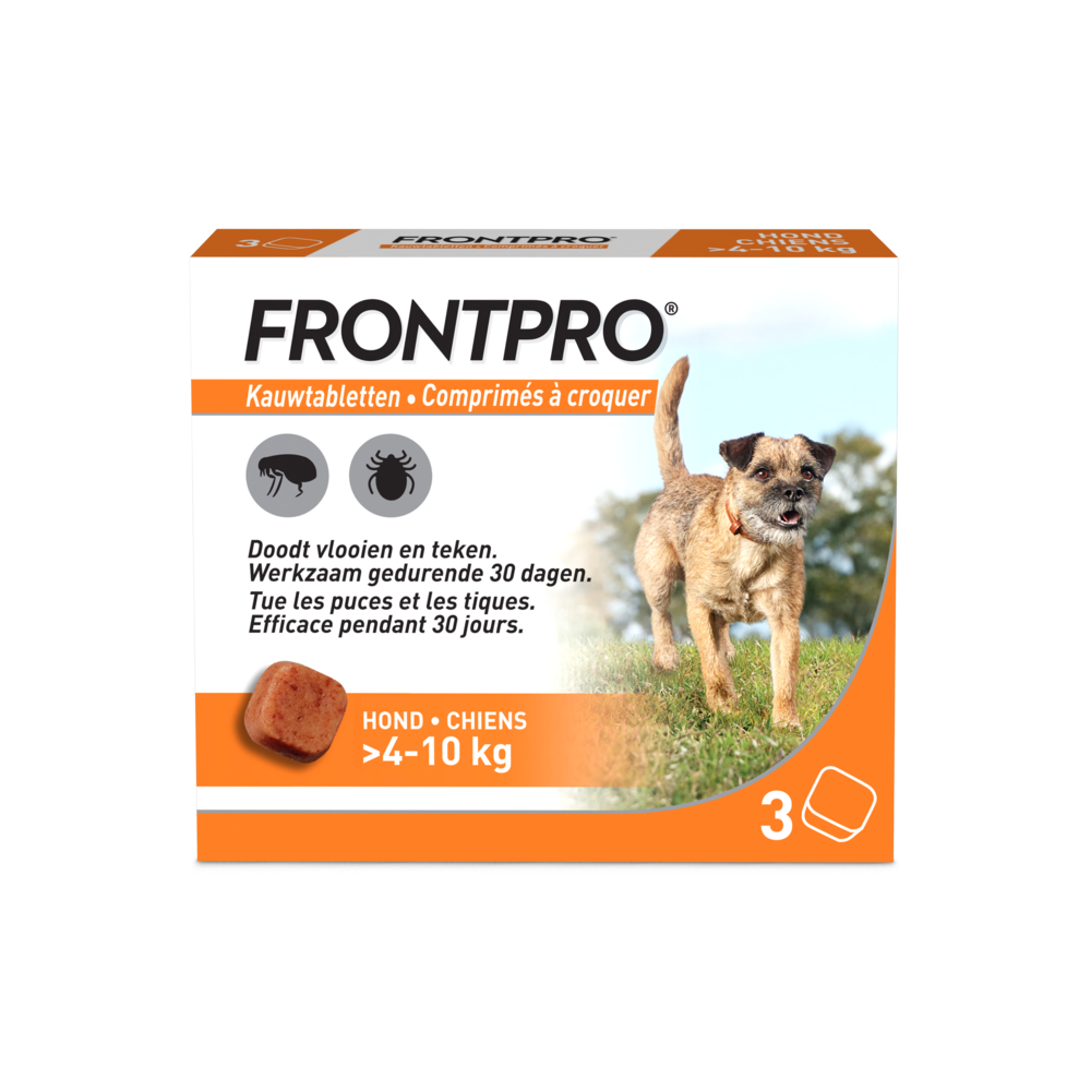Frontpro 28mg Hond 4-10 Kg 3 Kauwtabletten