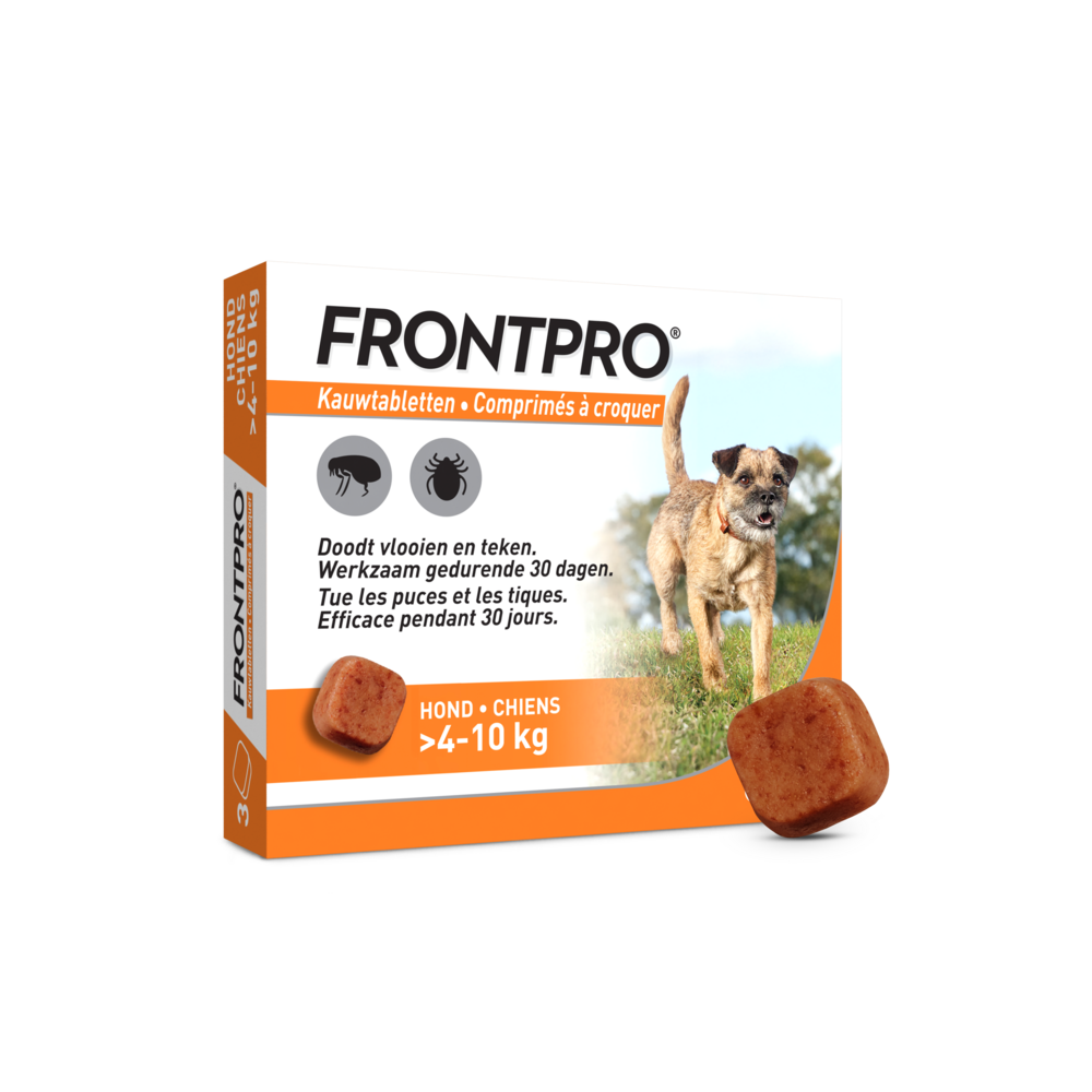Frontpro 28mg Hond 4-10 Kg 3 Kauwtabletten