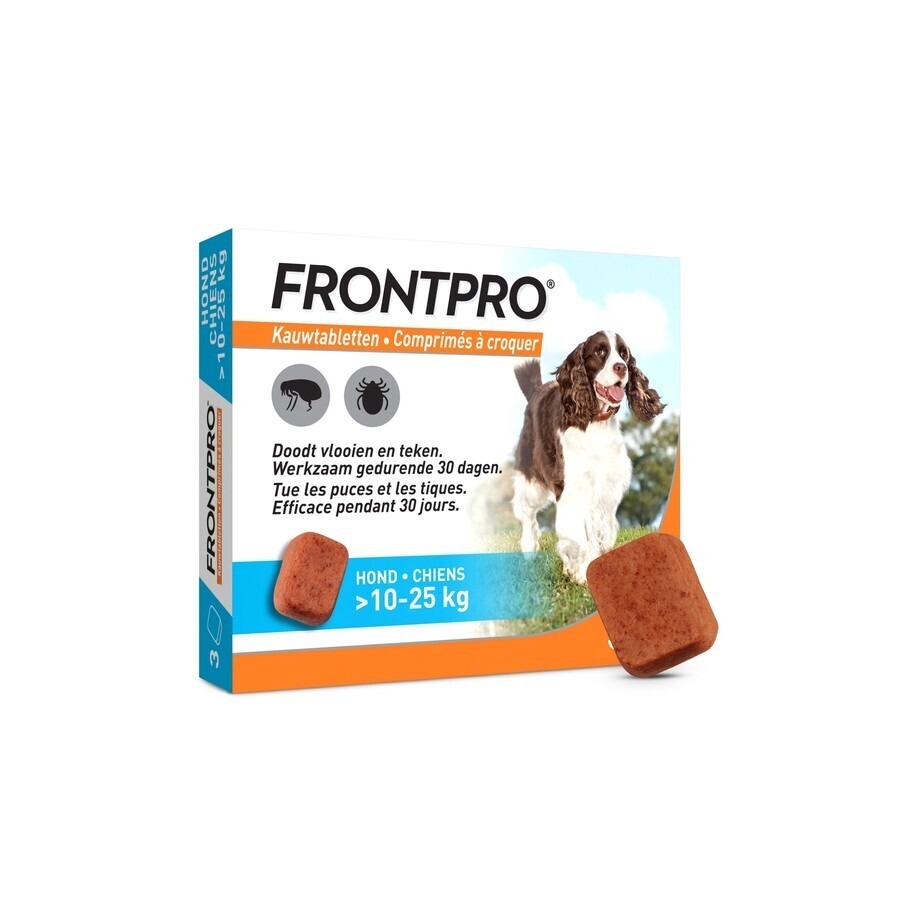 Frontpro 68mg Hond 10-25kg 3 Kauwtabletten