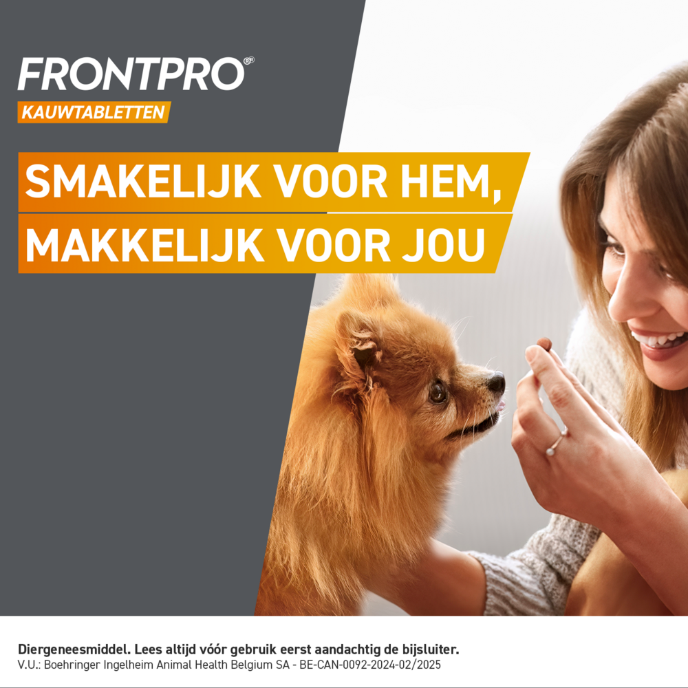 Frontpro 136mg Hond 25-50kg 3 Kauwtabletten