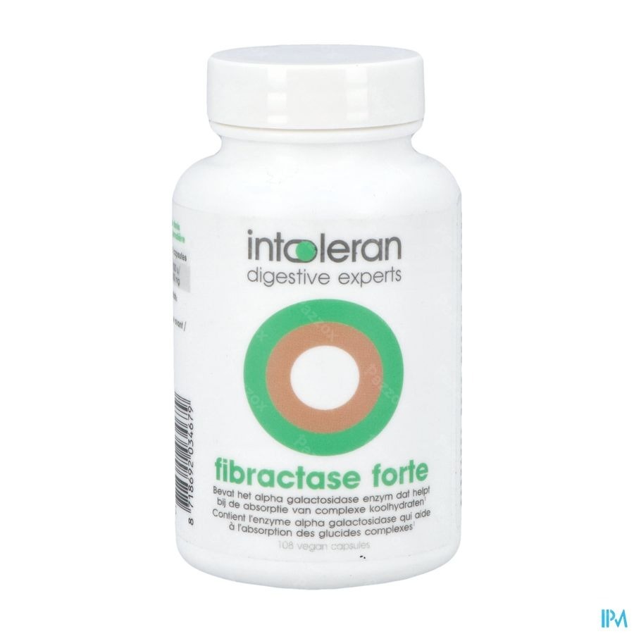 Intoleran Fibractase Forte 108 Capsules