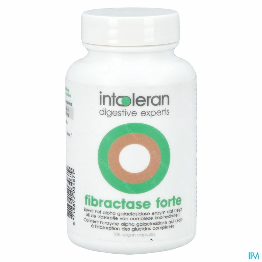 Intoleran Fibractase Forte 108 Capsules