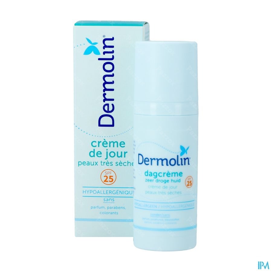 Dermolin Dagcrème Zeer Droge Huid en Gevoelige Huid 50ml