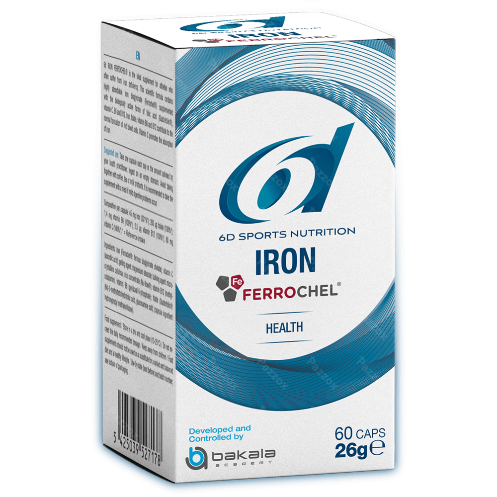 6D Iron Ferrochel 60 Capsules