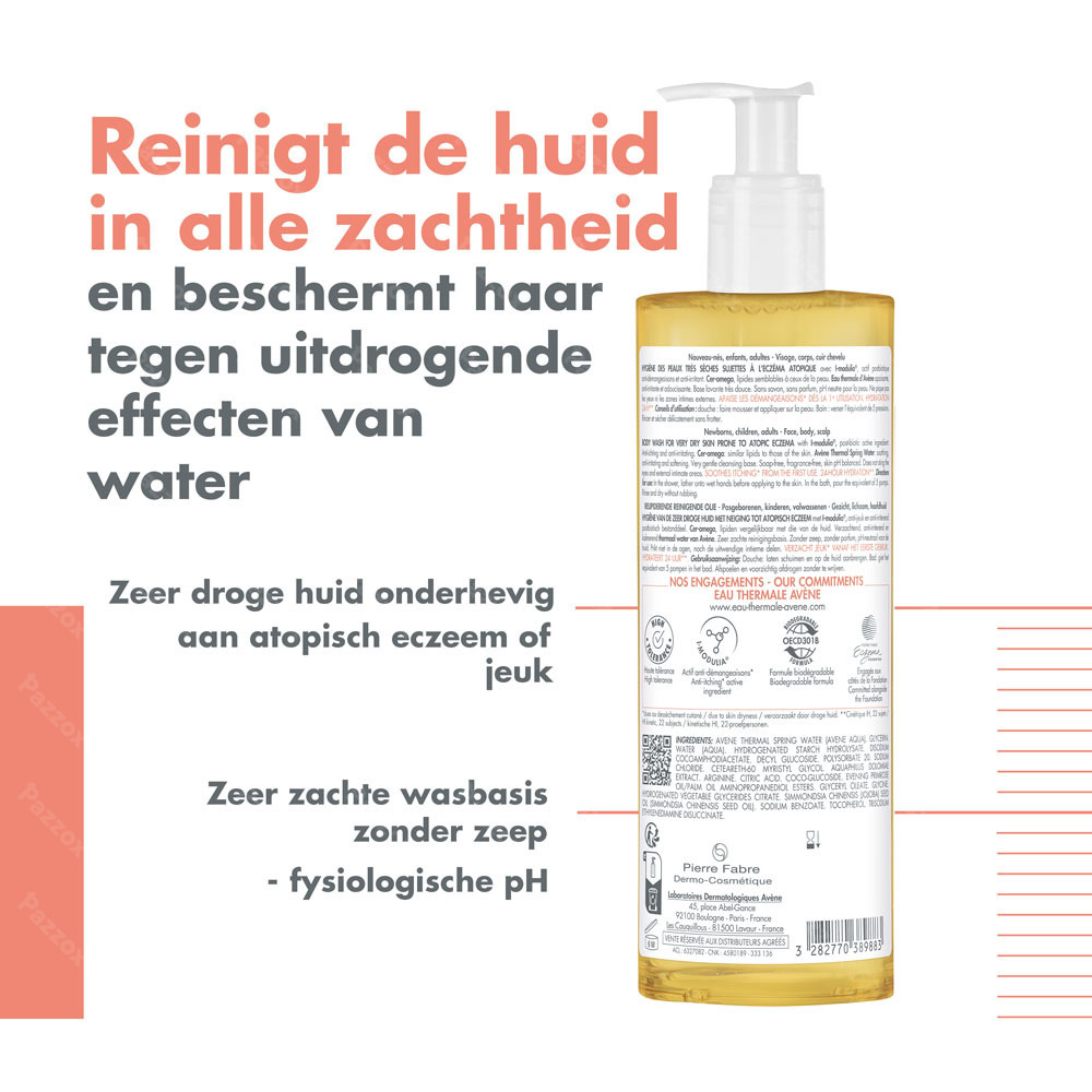 Avène XeraCalm A.D Relipiderende reinigende Olie, Zeer droge huid met neiging tot atopisch eczeem en jeuk 400ml