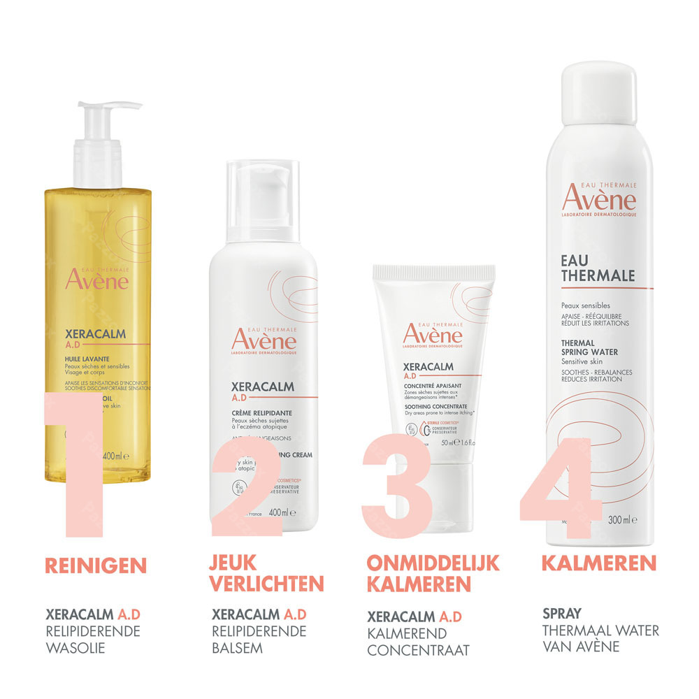 Avène XeraCalm A.D Relipiderende reinigende Olie, Zeer droge huid met neiging tot atopisch eczeem en jeuk 400ml