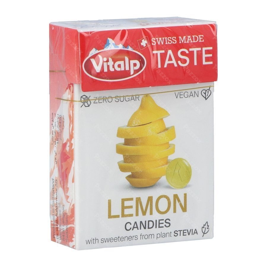 Vitalp Snoepje Citroen Z/suiker Stevia 25g
