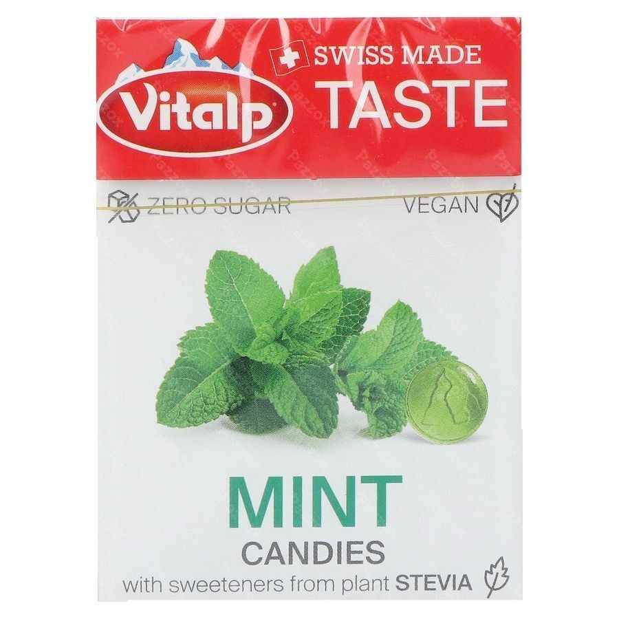 Vitalp Snoepje Munt Z/suiker Stevia 25g