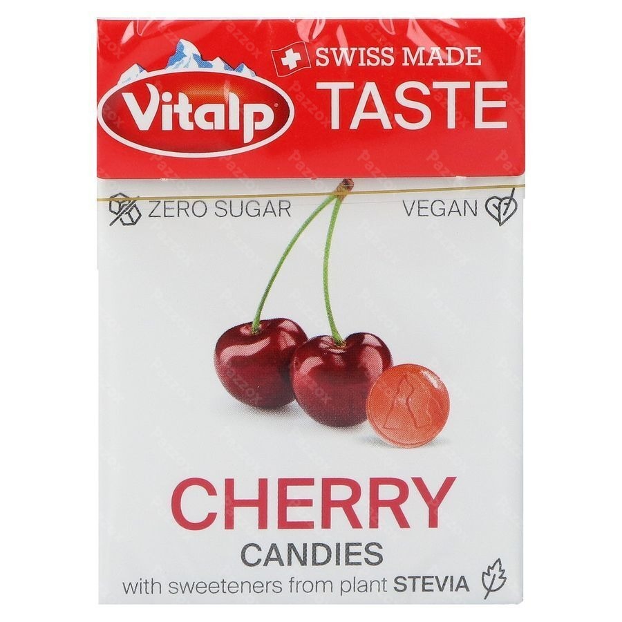 Vitalp Snoepje Kers Z/suiker Stevia 25g