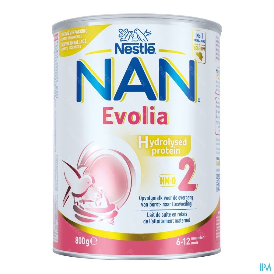 Nan Evolia Hydrolysed Protein 2 Opvolgmelk 6-12 Maanden 800g