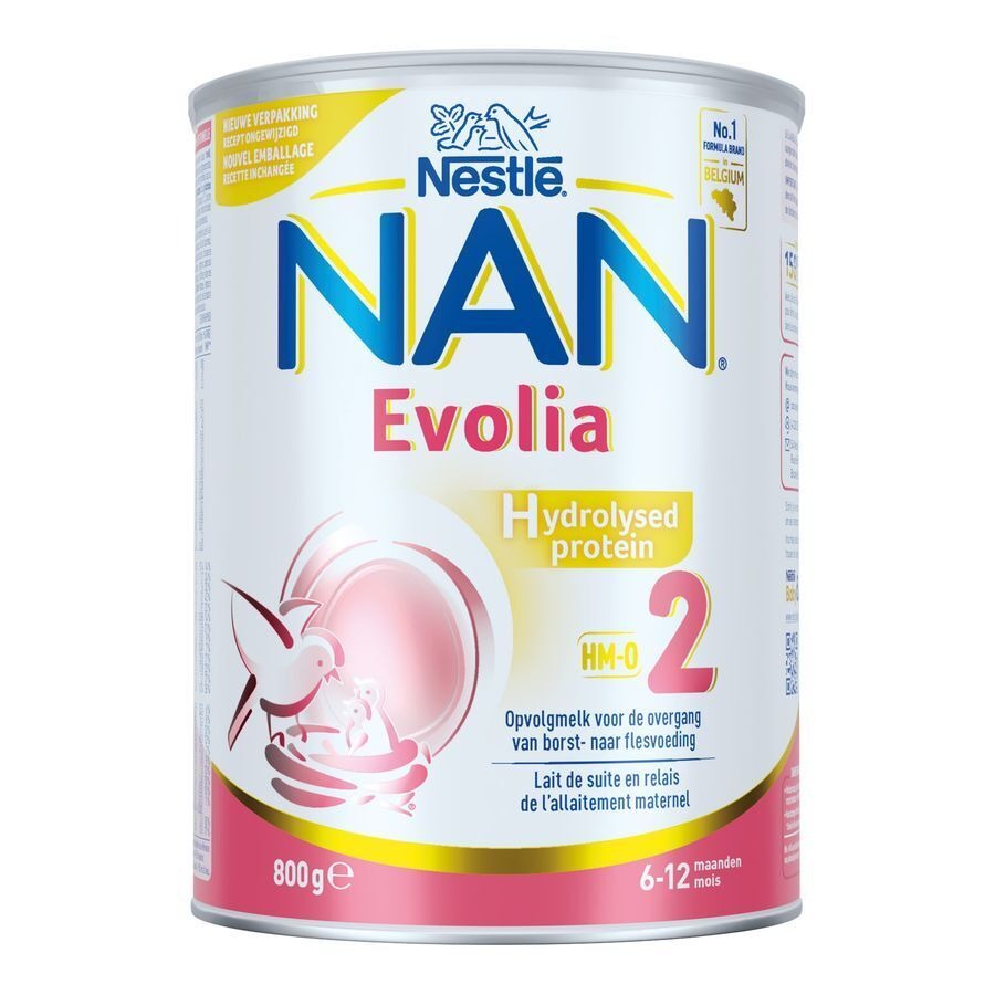 Nan Evolia Hydrolysed Protein 2 Opvolgmelk 6-12 Maanden 800g