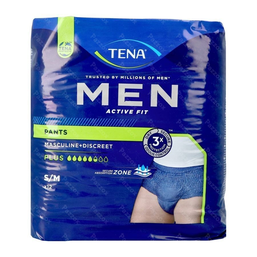 Tena Men Active Fit Pants Plus Blauw S/m 12 772512
