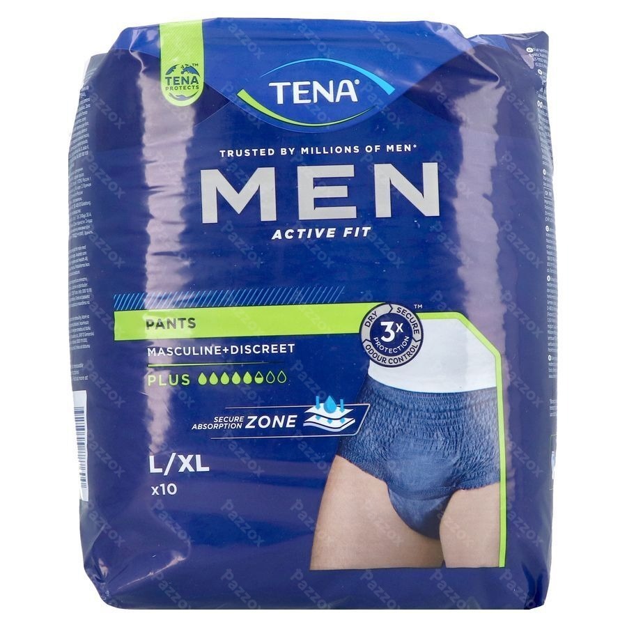 Tena Men Active Fit Pants Plus Blauw l/xl10 772610