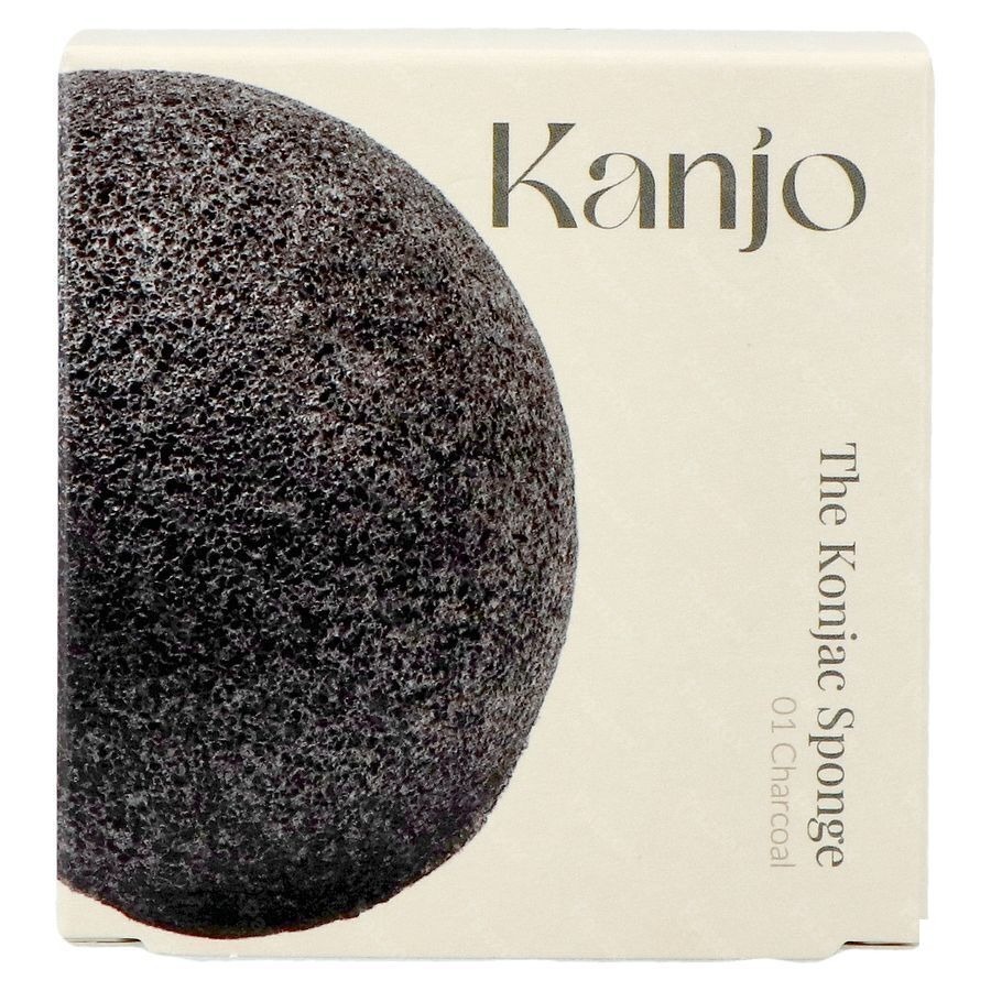 Kanjo The Konjac Sponge 01 Charcoal