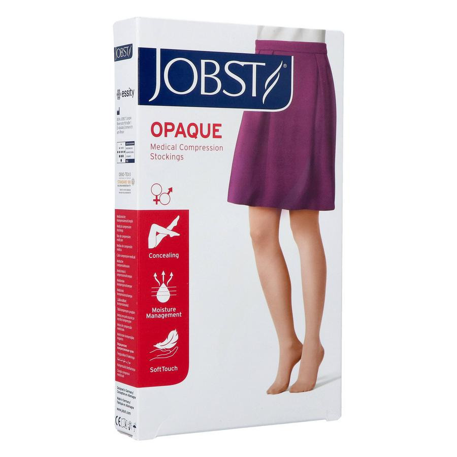 Jobst Opaque 1 Ad Pet Open Sft Black Iv Pair