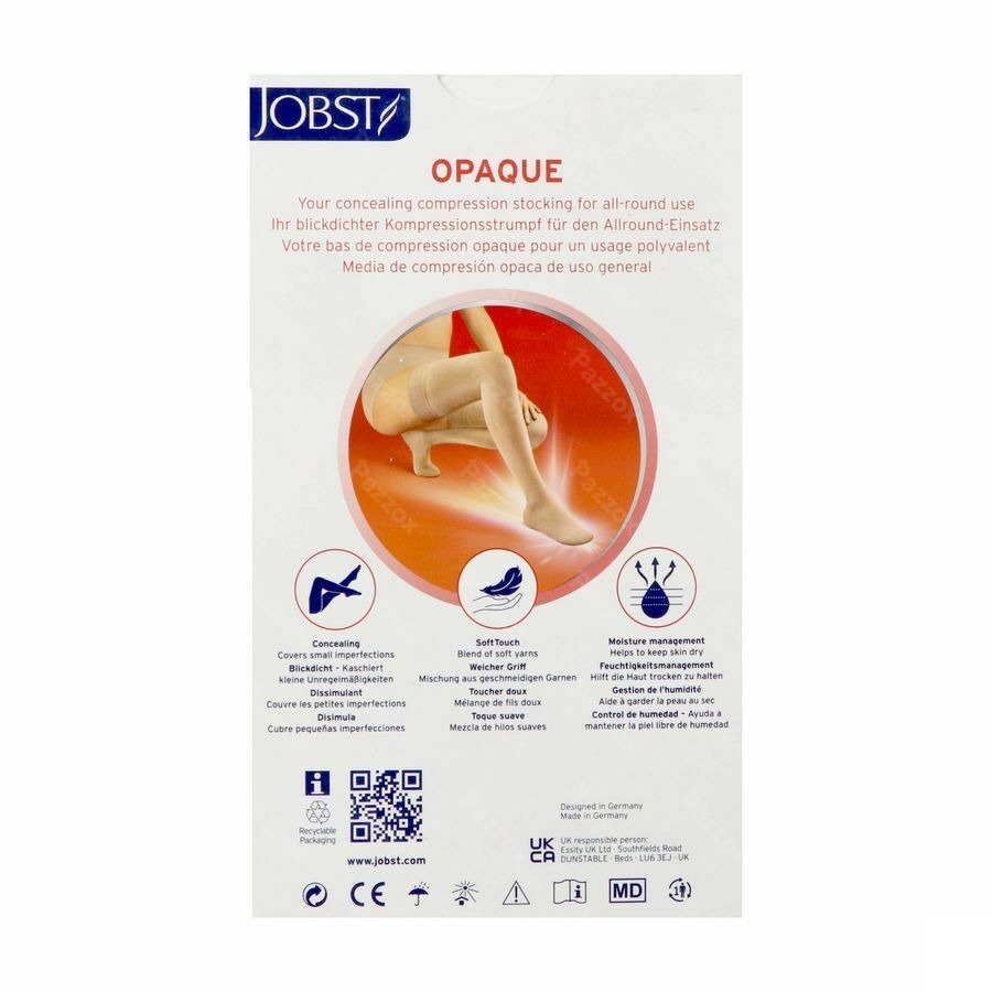 Jobst Opaque 2 Ag Reg Dots Bla Iii Pair