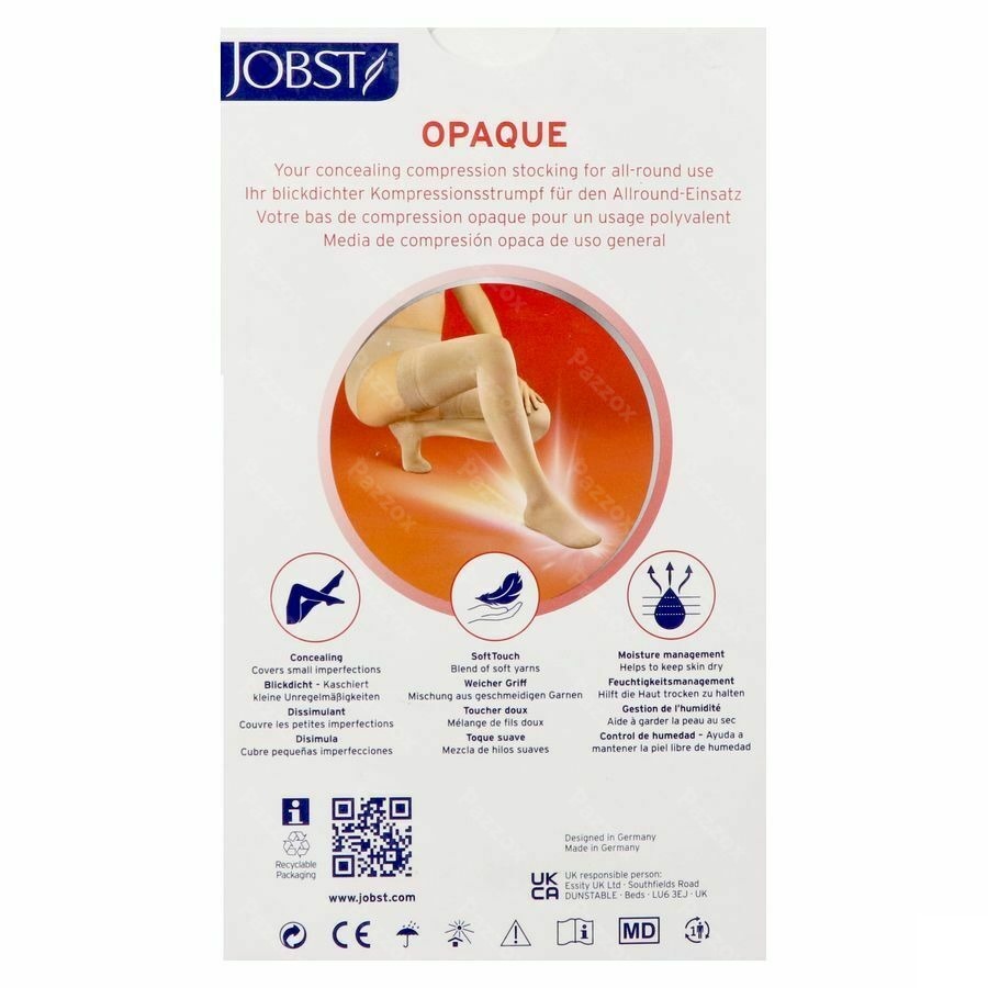 Jobst Opaque 2 Ag Reg Dots Bla Iii Pair