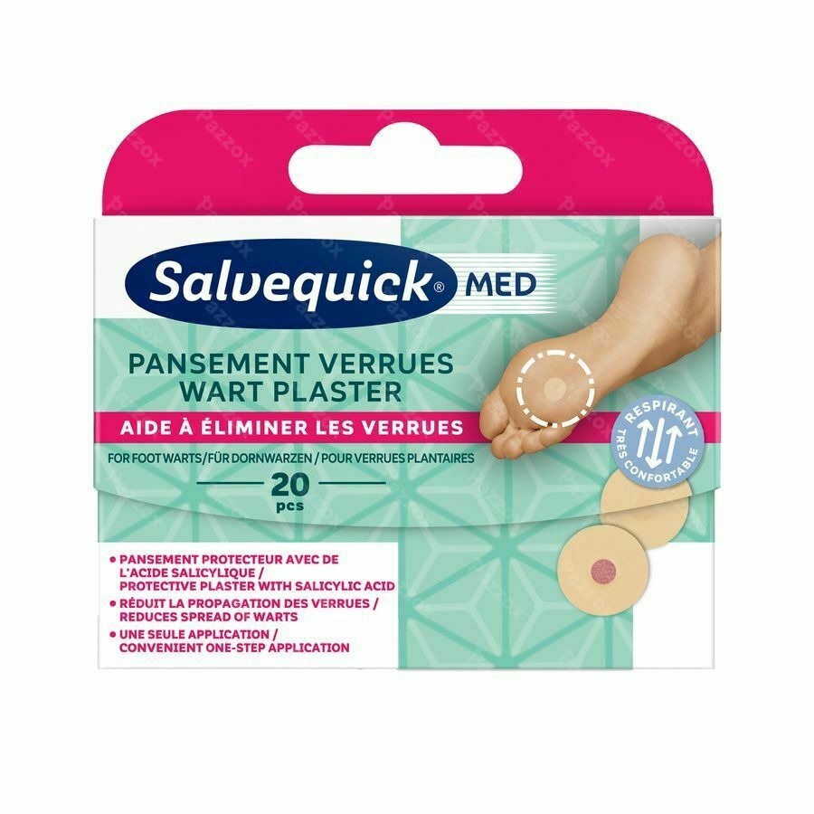 Salvequickmed Wratten 20 Pleisters