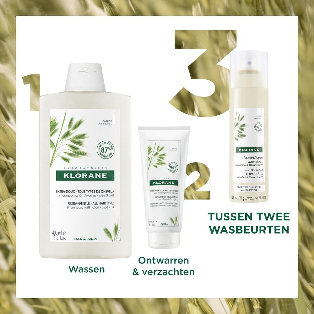 Klorane Capillaire Droogshampoo Havermelk en Ceramide 50ml