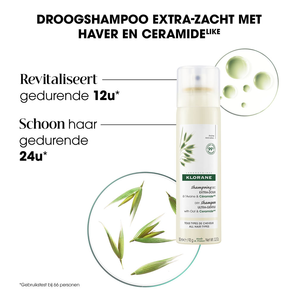 Klorane Capillaire Droogshampoo Havermelk en Ceramide 50ml