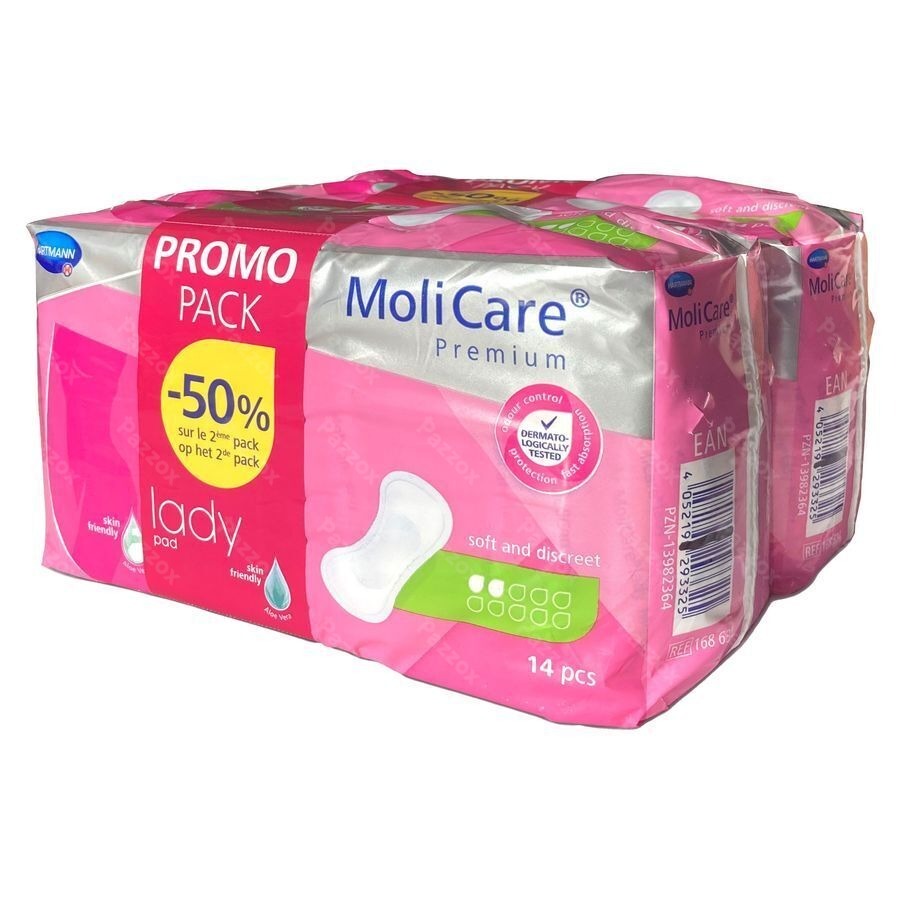 Molicare Premium Lady Pad 2 Drops 2x14 Promopack