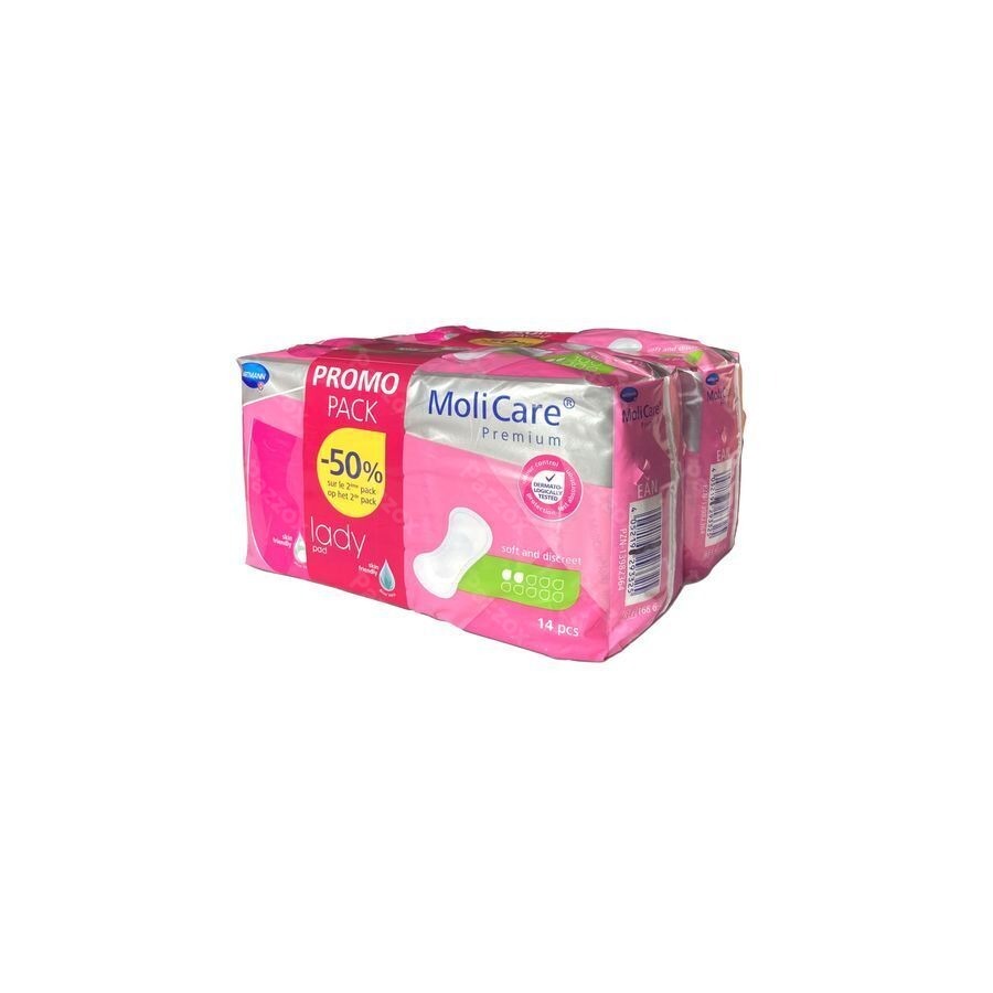 Molicare Premium Lady Pad 2 Drops 2x14 Promopack