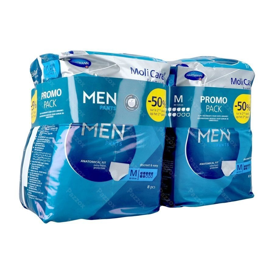 Molicare Premium Men Pants 7 Drops M 2x8 Promopack