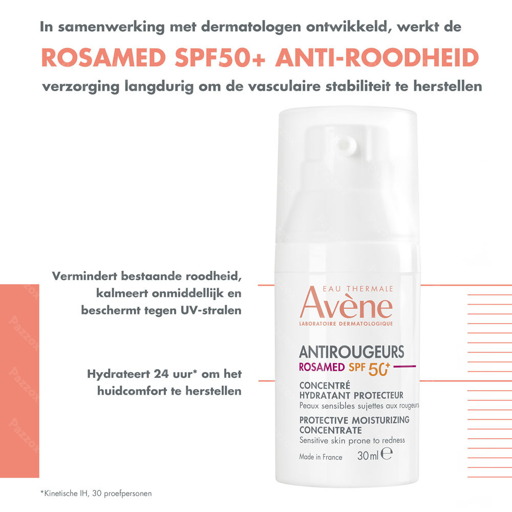 Avène Rosamed Antirougeurs beschermend hydraterend Concentraat, Anti-roodheid gevoelige & reactieve huid  SPF50+ 30ml