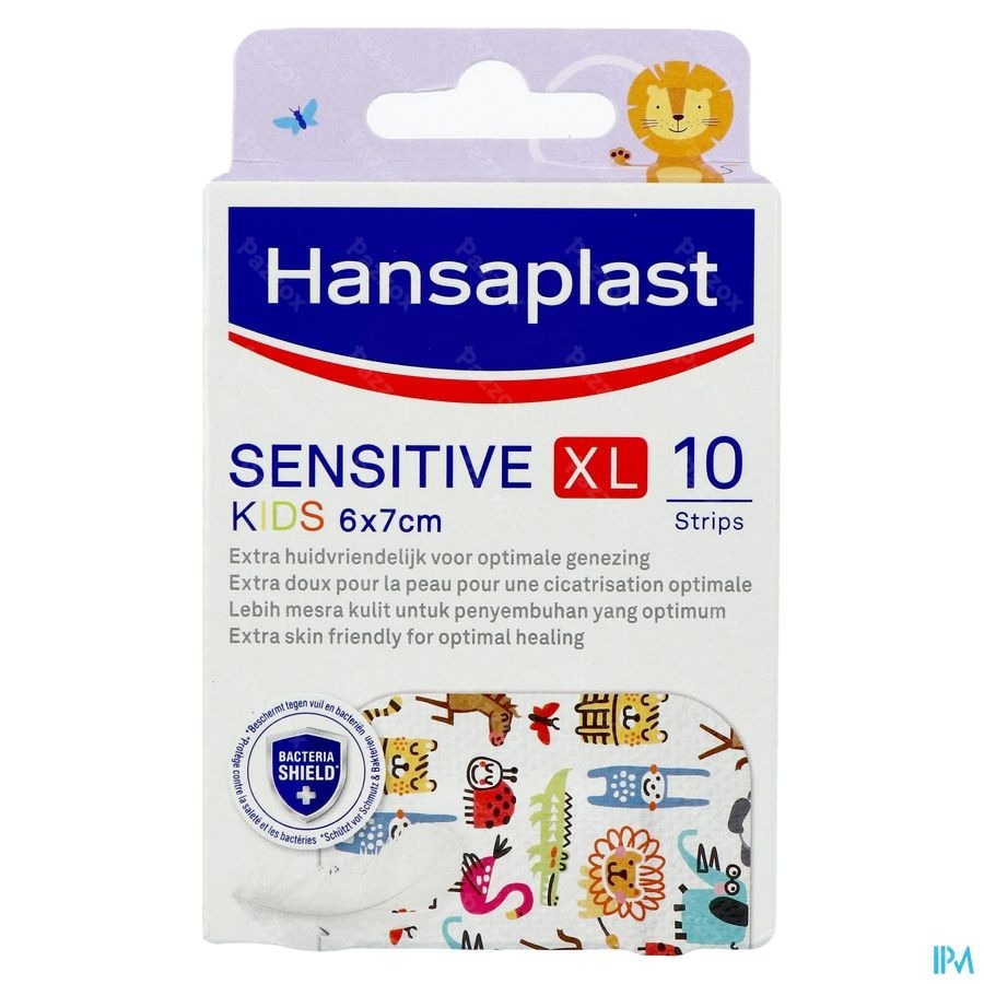 Hansaplast Sensitive Kids Xl 6x7cm Strips 10