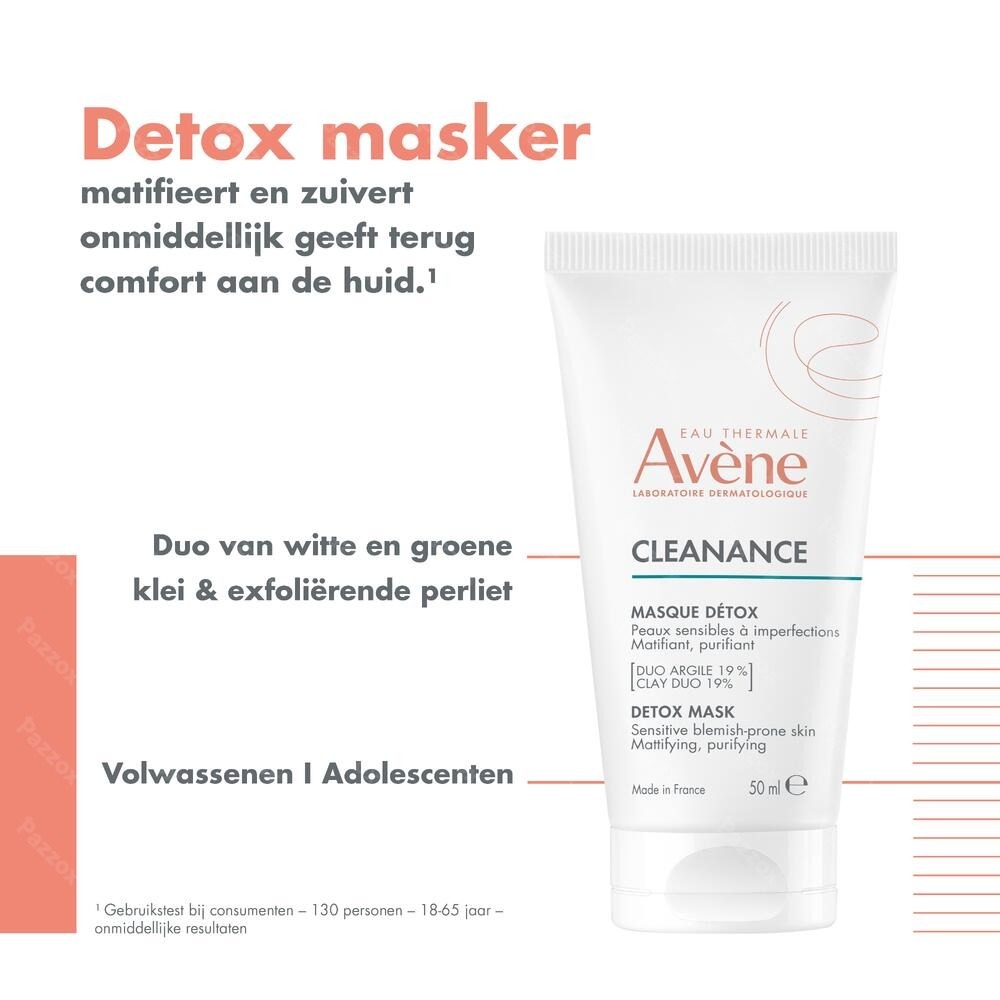 Avène Cleanance Matterend en Zuiverend Detox Masker 50ml