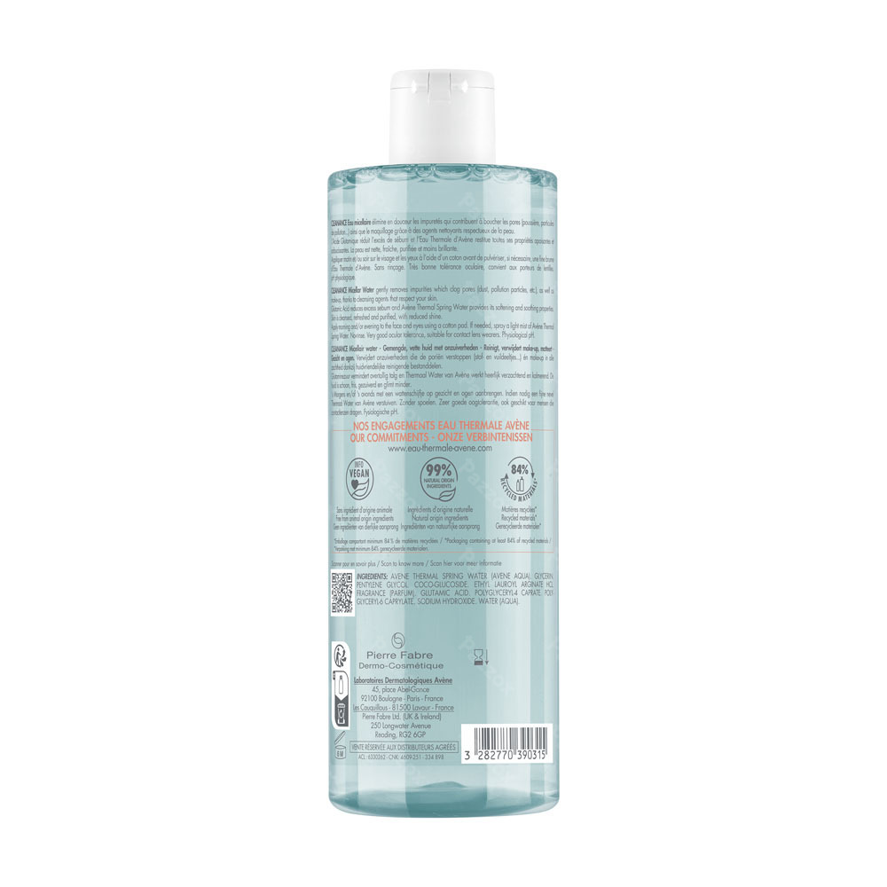 Avène Cleanance Micellair water Vette huid, Onzuiverheden 400ml