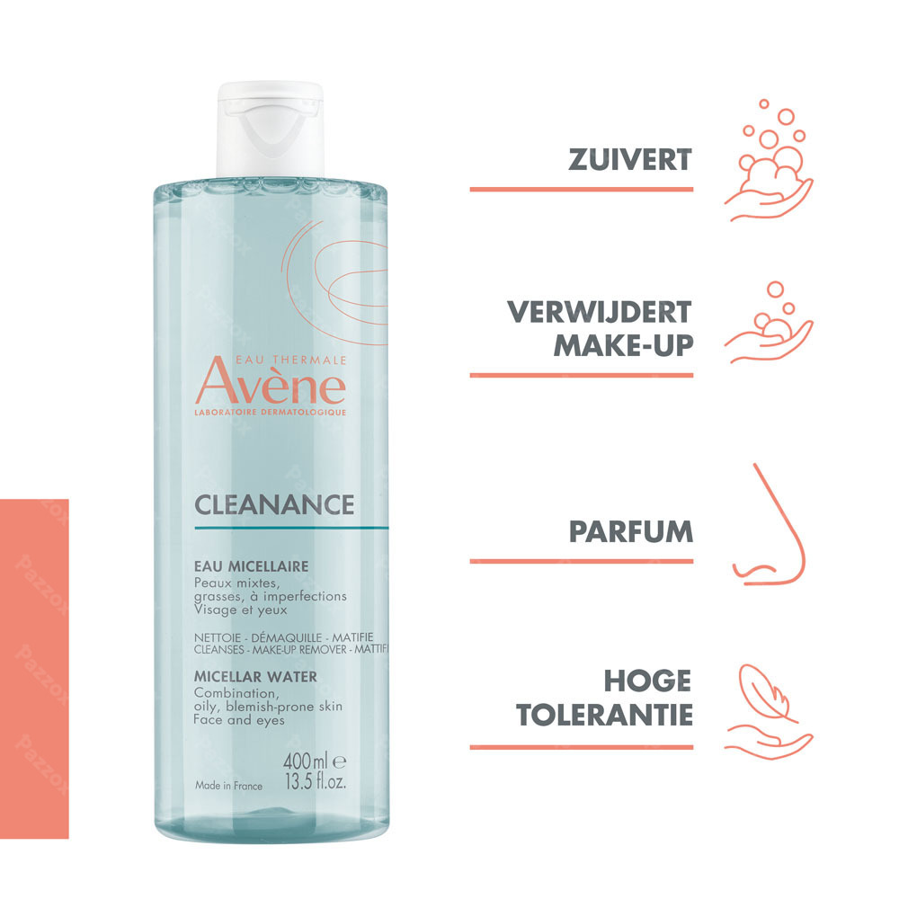 Avène Cleanance Micellair water Vette huid, Onzuiverheden 400ml